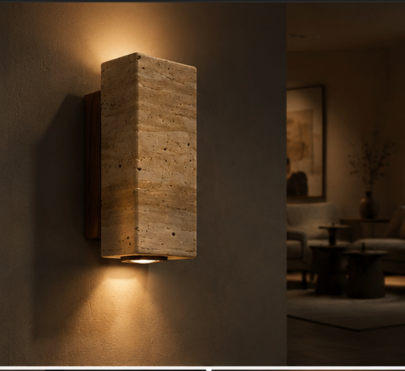 Kyoto™ Travertine Wall Sconce