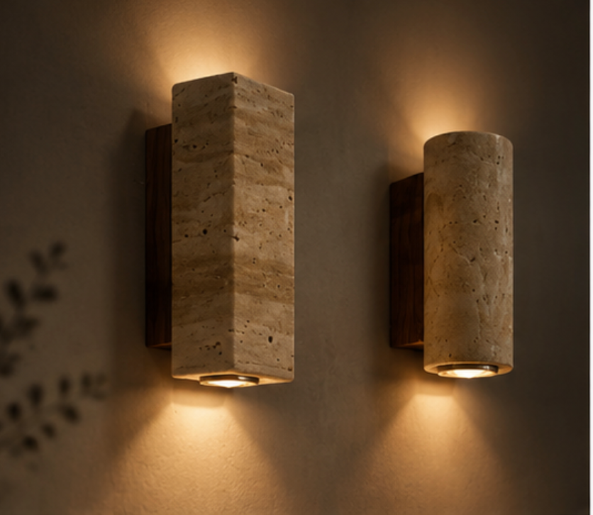 Kyoto™ Travertine Wall Sconce