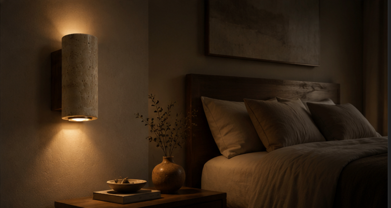 Kyoto™ Travertine Wall Sconce