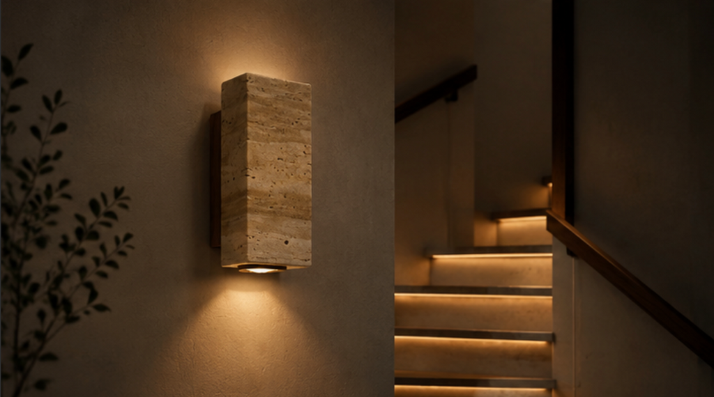 Kyoto™ Travertine Wall Sconce