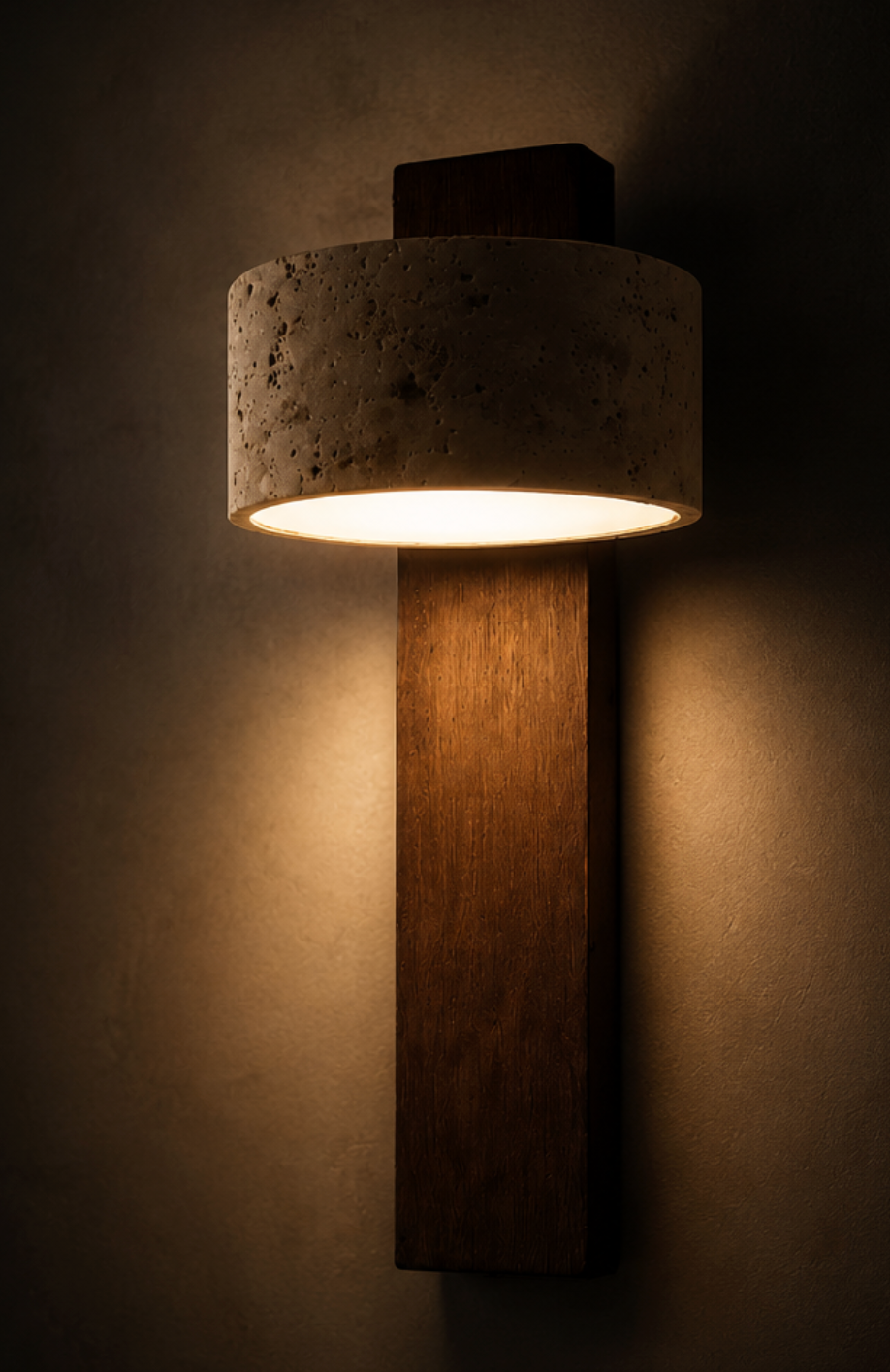 Kyoto™ Rotatable Travertine Wall Light