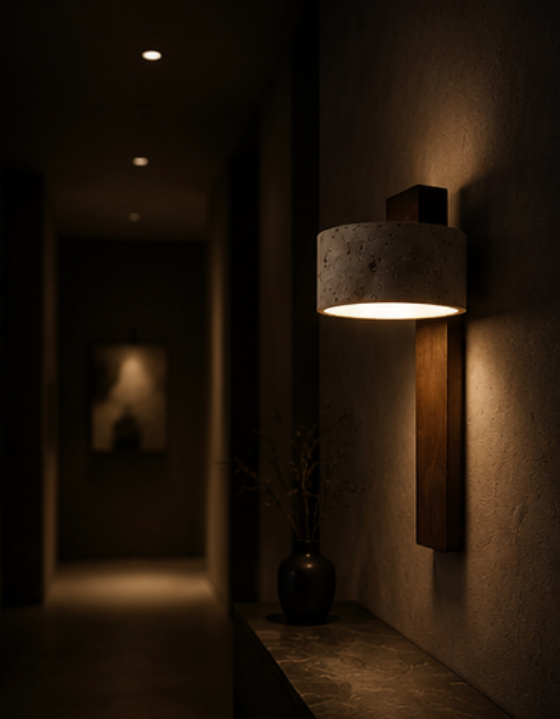 Kyoto™ Rotatable Travertine Wall Light