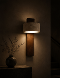 Kyoto™ Rotatable Travertine Wall Light