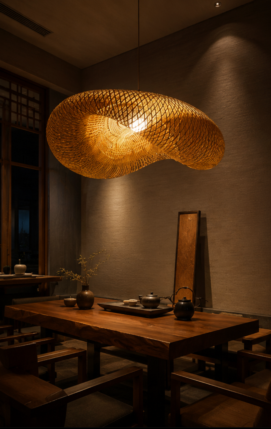 Takumi™ Handwoven Bamboo Pendant Light