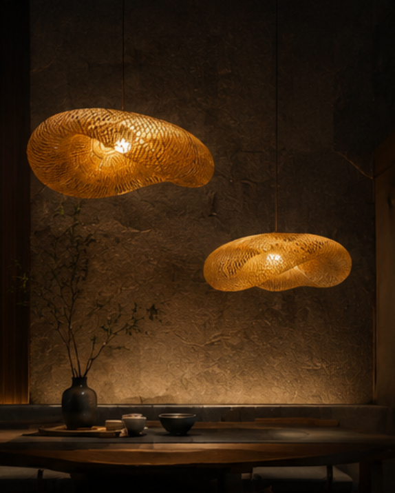 Takumi™ Handwoven Bamboo Pendant Light