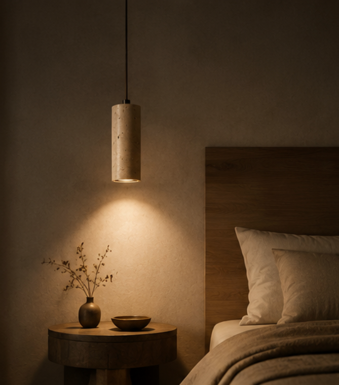 AURELIA™ Travertine Pendant Light