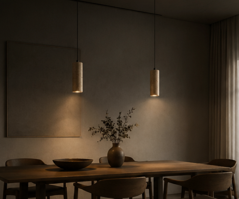 AURELIA™ Travertine Pendant Light