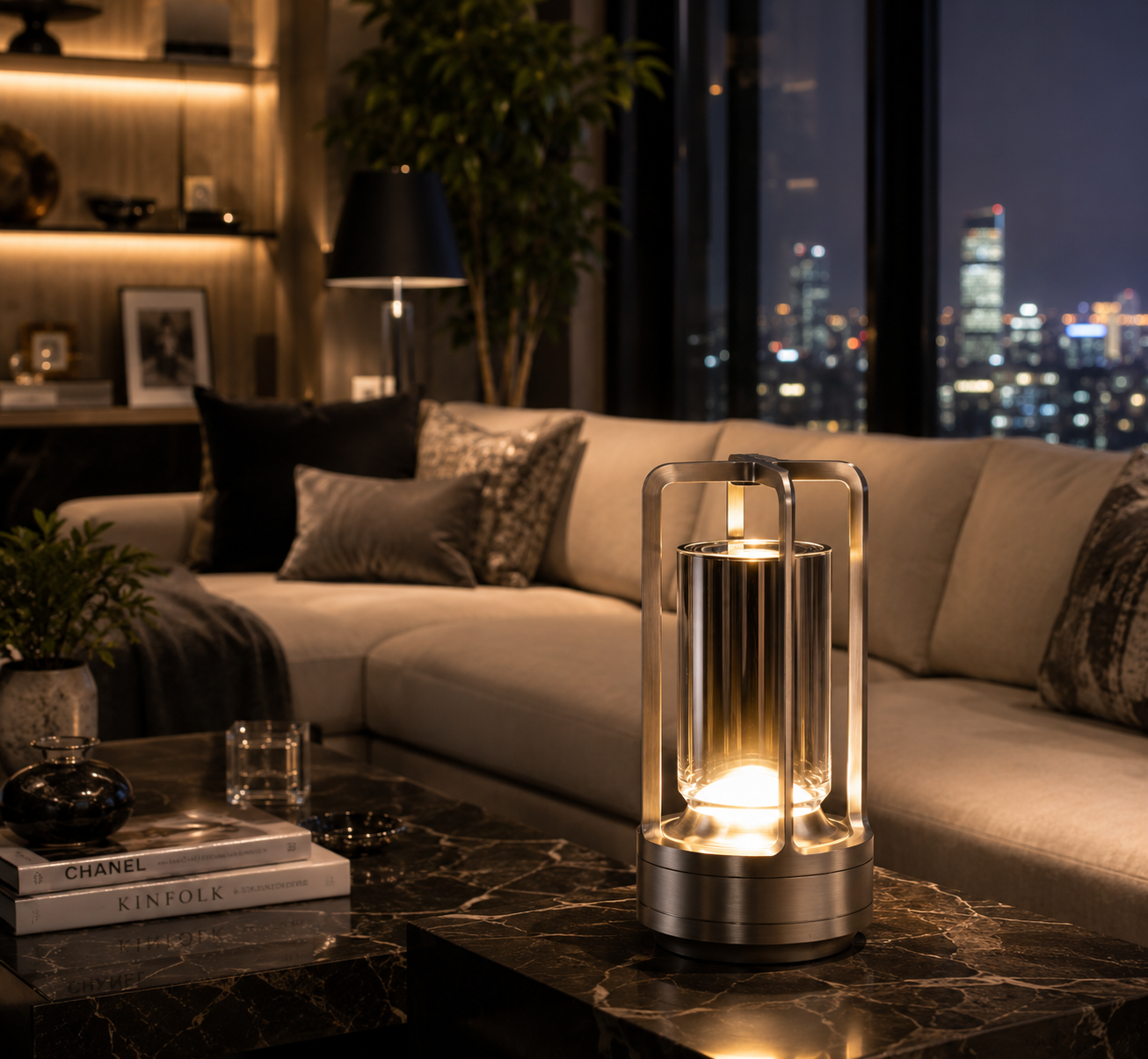 LUMIÈRE Crystal Table Lamp