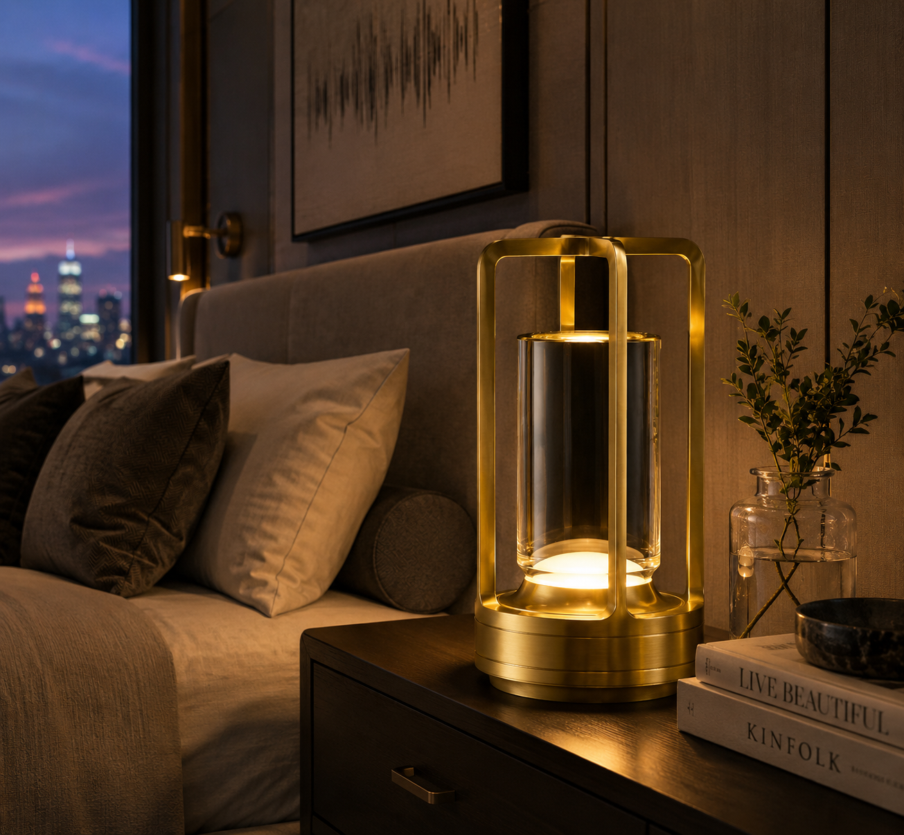 LUMIÈRE Crystal Table Lamp